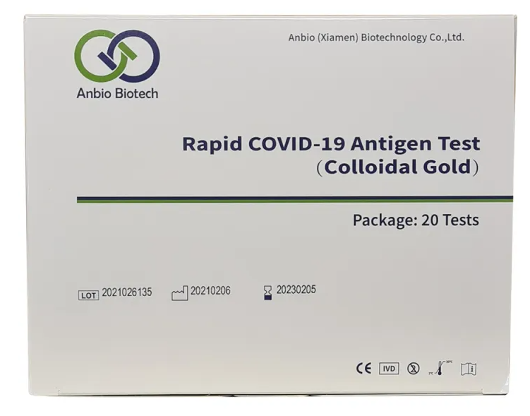 Rapid COVID-19 Antigen Schnelltest (Colloidal Gold) nur für den professionellen Einsatz in der in-vitro-Diagnostik